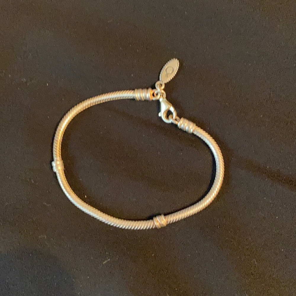 Pandora silver charm bracelet 7 inches